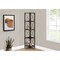 Monarch Specialties Bookshelf, Bookcase, Etagere, Corner, 4 Tier, 60"H, Office, Bedroom, Metal, Laminate, Brown, Black I 3645 - alternate 5